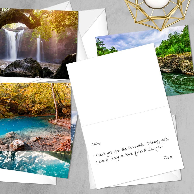 Canopy Street Beautiful Scenery Generic Note Card Pack / 24 Nature Greeting Cards With White Envelopes / 6 Breathtaking Outdoor Scenery Designs / 4 5/8" x 6 1/4" All Occasion Sympathy Cards - Image 5